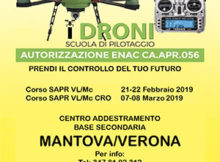 Corso pilotaggio droni Mantova 2019