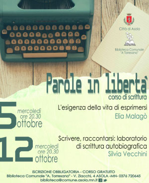 Corso scrittura Asola Mantova 2016