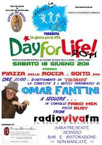 Day for Life 2011 a Goito (Mantova): Omar Fantini di Colorado Cafè e Radio Viva FM