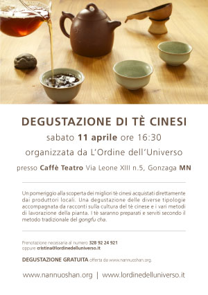 Degustazione tè cinese Gonzaga (Mantova)