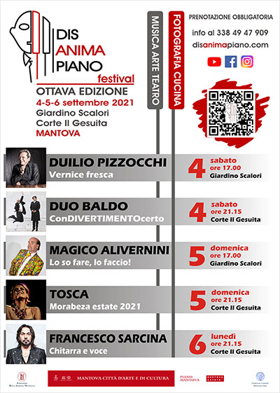 Disanima Piano Festival Mantova 2021 concerti