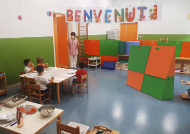 divisori cartone Smurfit Kappa scuole comunali Mantova