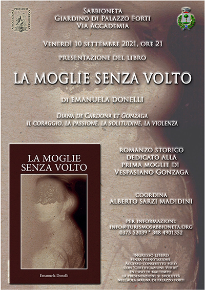 La moglie senza volto di Emanuela Donelli: presentazione libro Sabbioneta (MN) 10/9/2021
