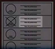Fac simile scheda elettorale Elezione Parlamento Europeo 2014
