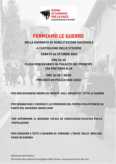 Fermiamo le guerre a Castiglione delle Stiviere 26/10/2024