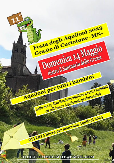 Festa degli Aquiloni 2023 Grazie di Curtatone (Mantova)