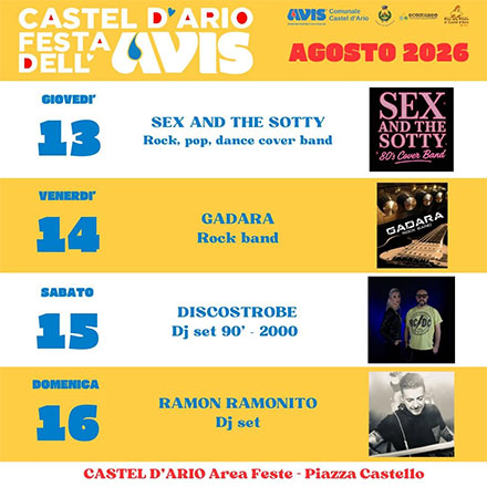 Festa AVIS comunale Castel d'Ario (MN) 2026