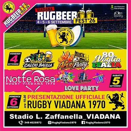 festa della birra Rugby Viadana 2026