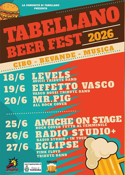festa birra Tabellano di Suzzara (MN) 2026