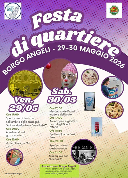 Festa Borgo Angeli di Mantova 2026