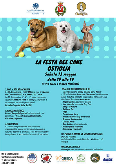 Festa del cane Ostiglia (MN) 13/5/2023