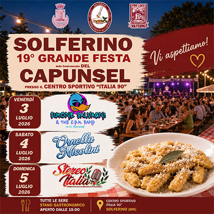 Festa del Capunsel 2026 Solferino (MN)