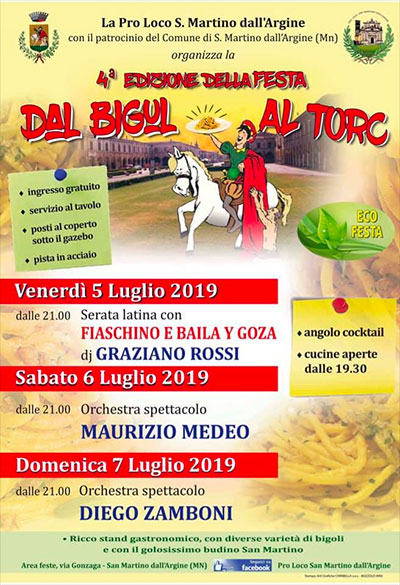 Festa bigoli al torchio 2019 a San Martino dall'Argine (MN)
