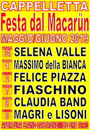 Festa dal Macarun 2019 Cappelletta di Borgo Virgilio (MN)