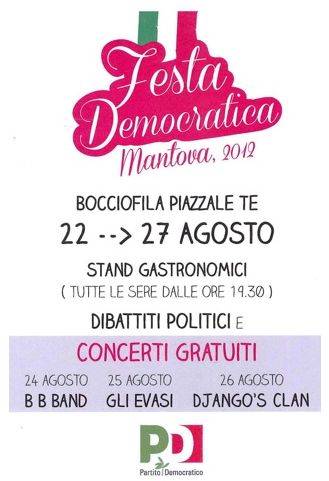 Festa PD Mantova 2012