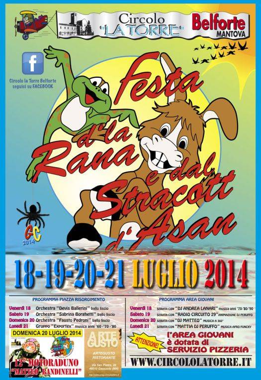 Festa d'la rana e dal stracot d'asan 2014 Belforte (Mantova)