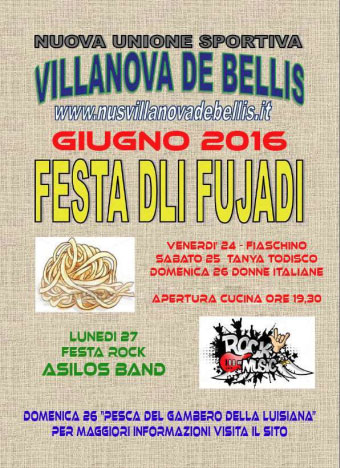 Festa dli Fujadi 2016 Villanova De Bellis 