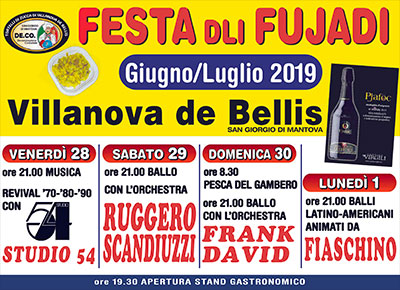 Festa dli Fujadi 2019 Villanova De Bellis (Mantova)