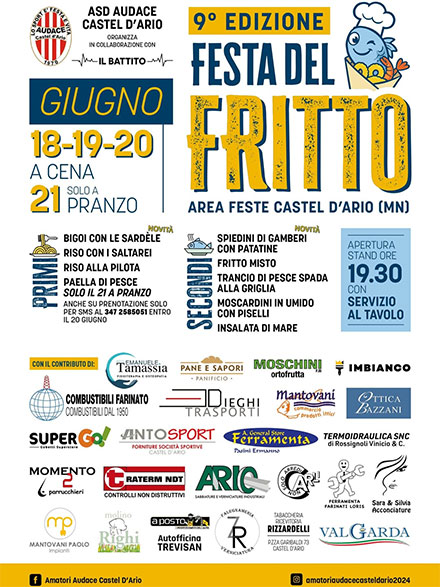 Festa fritto misto 2026 Castel d'Ario (MN)