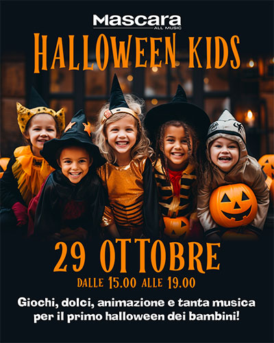 Festa Halloween bambini Mantova Discoteca Mascara 2023
