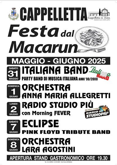 Festa dal Macarun 2025 Cappelletta Borgo Virgilio (MN)