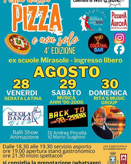 Festa della pizza Mirasole di San Benedetto Po (MN) 2026