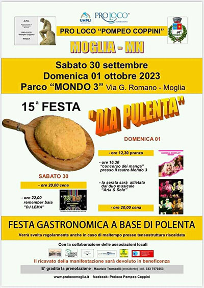 Festa polenta 2023 Moglia (MN)