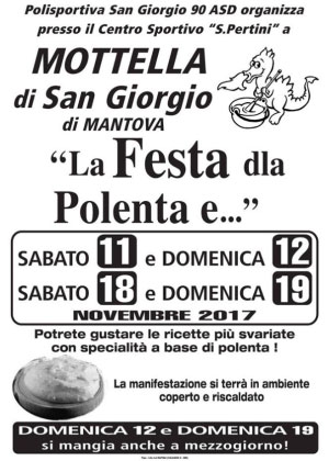 Festa polenta Mottella San Giorgio Mantova 2017