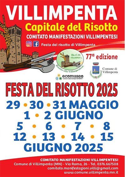 Festa del Risotto 2025 Villimpenta (Mantova)