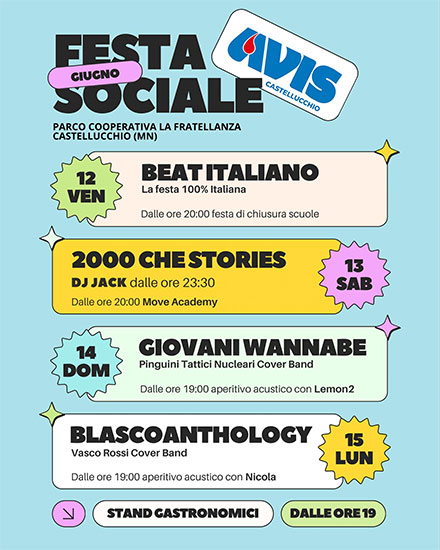 Festa sociale Avis Castellucchio (MN) 2026