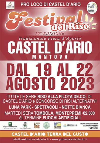 Festival del riso Castel d'Ario (MN) 2023