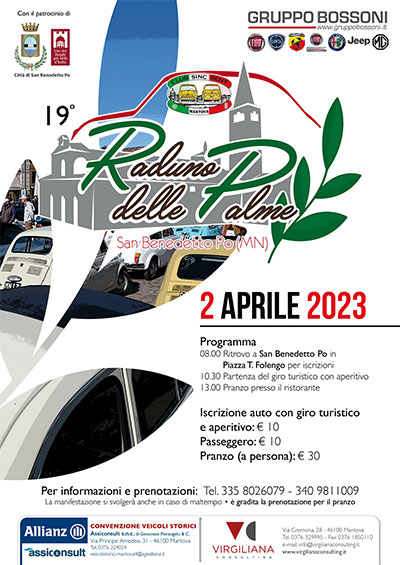 Fiat 500 Raduno delle Palme San Benedetto Po 2/4/2023