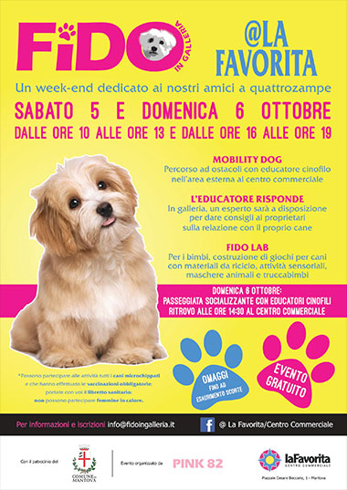 Fido in Galleria Centro Commerciale La Favorita Mantova 5-6 ottobre 2019