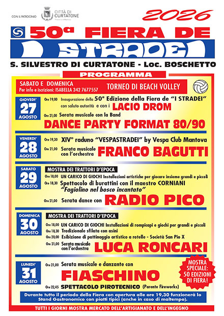 Fiera Stradei 2026 Boschetto Eremo di Curtatone (MN)