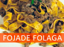 Ricetta Ricetta foiade con la folaga, tagliatelle anatra selvatica