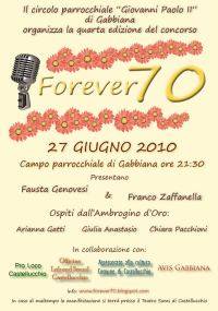 Concorso Canoro Forever 70 a Gabbiana