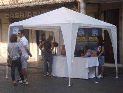 Promotori della Libertà Mantova Azzurra, gazebo