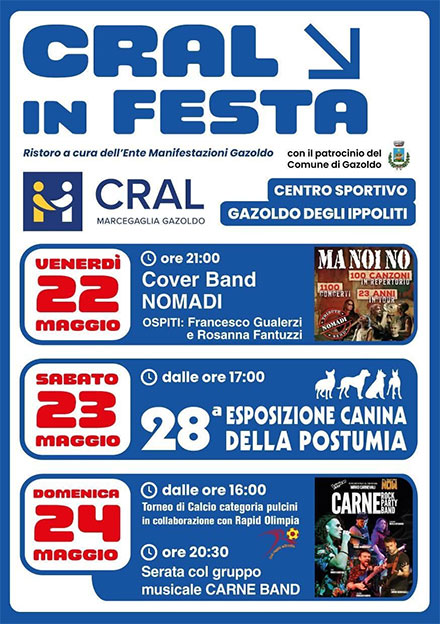 Cral in festa 2026 Gazoldo degli Ippoliti (MN)