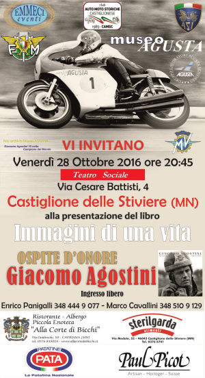 motociclista Giacomo Agostini Castiglione delle Stiviere Mantova