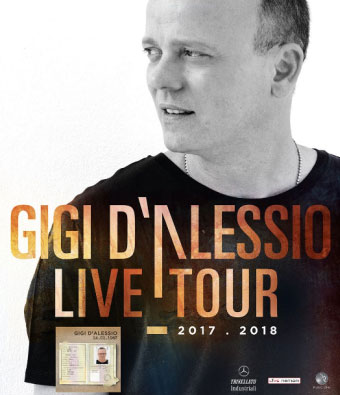 Gigi D'Alessio live tour 2017 Mantova