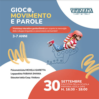 workshop Gioco, movimento e parole Asola (MN) 2023