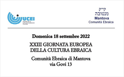 Giornata della Cultura Ebraica 2022 Mantova
