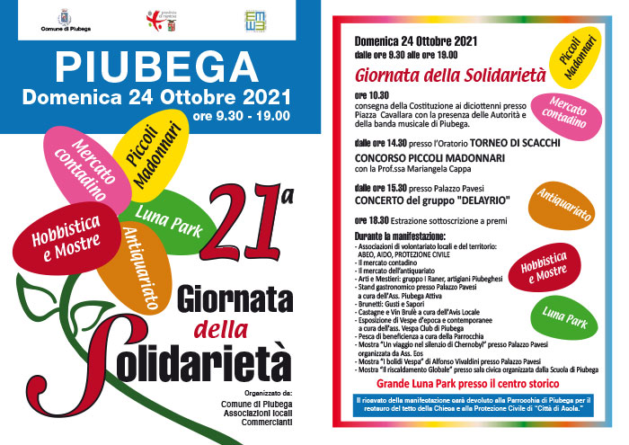 Giornata della solidarietà 2021 Piubega (MN)