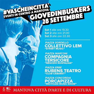 Giovedinbuskers a Mantova 28 settembre 2023