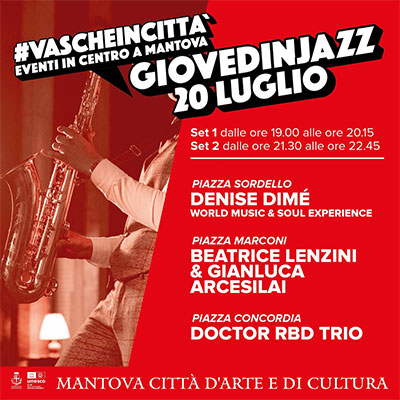 Giovedì jazz Mantova 20 luglio 2023