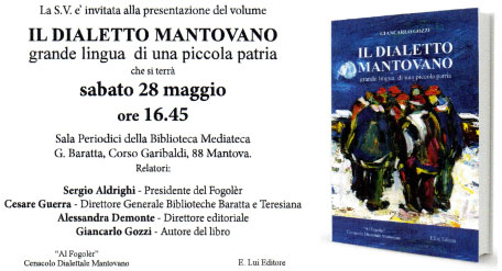 Libro Il Dialetto Mantovano Giancarlo Gozzi Mantova