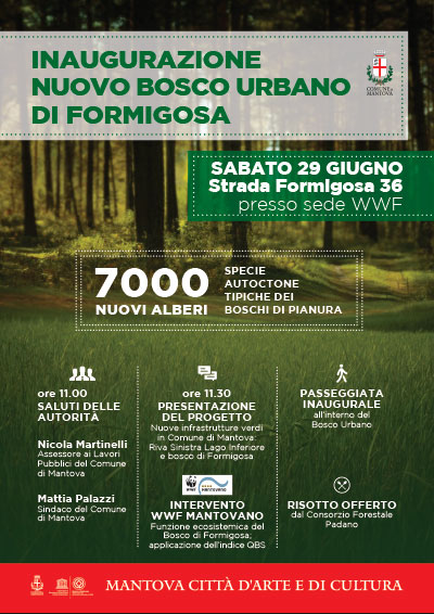 nuovo bosco urbano Formigosa Mantova 2019