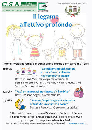 Incontri Nido Pollicino Cerese Borgo Virgilio 2017