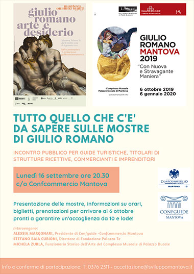 informazioni mostre Giulio Romano Mantova 2019