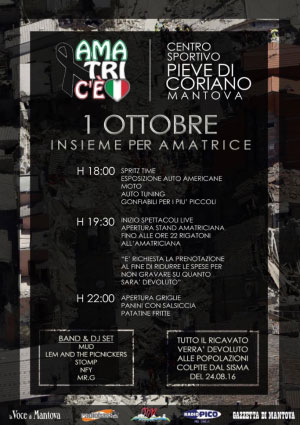 Insieme per Amatrice 2016 Pieve di Coriano (MN)